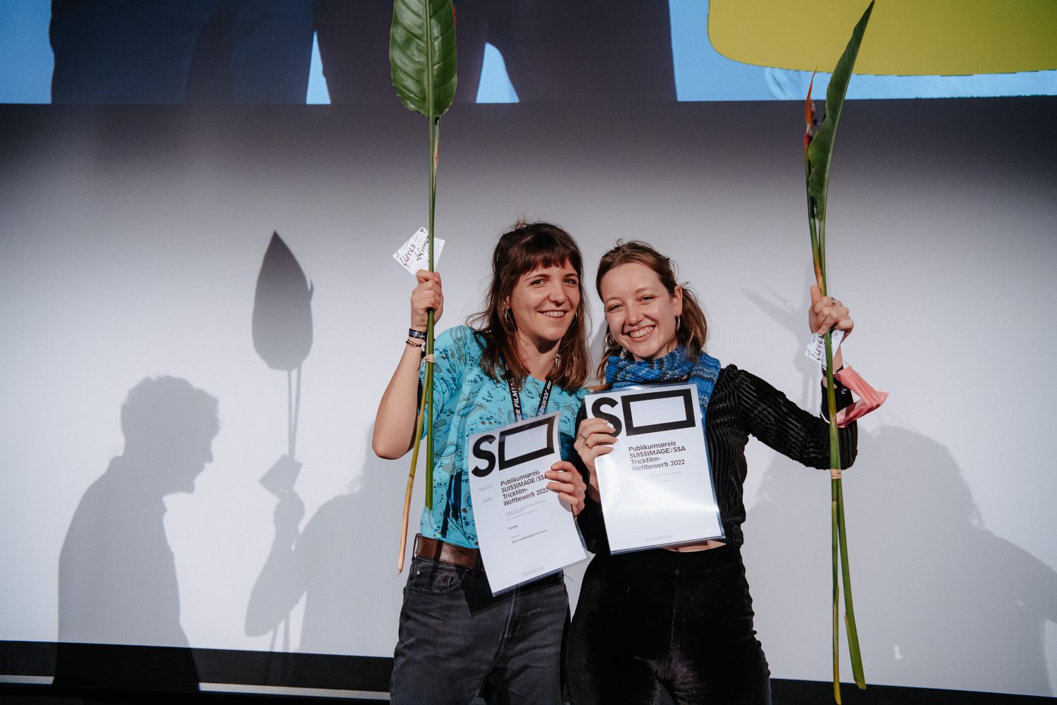 Lara Perren und Anna Lena Spring - Drittplatzierte des Trickfilm-Wettbewerb an den 57. SFT (© module+ / Solothurner Filmtage)
