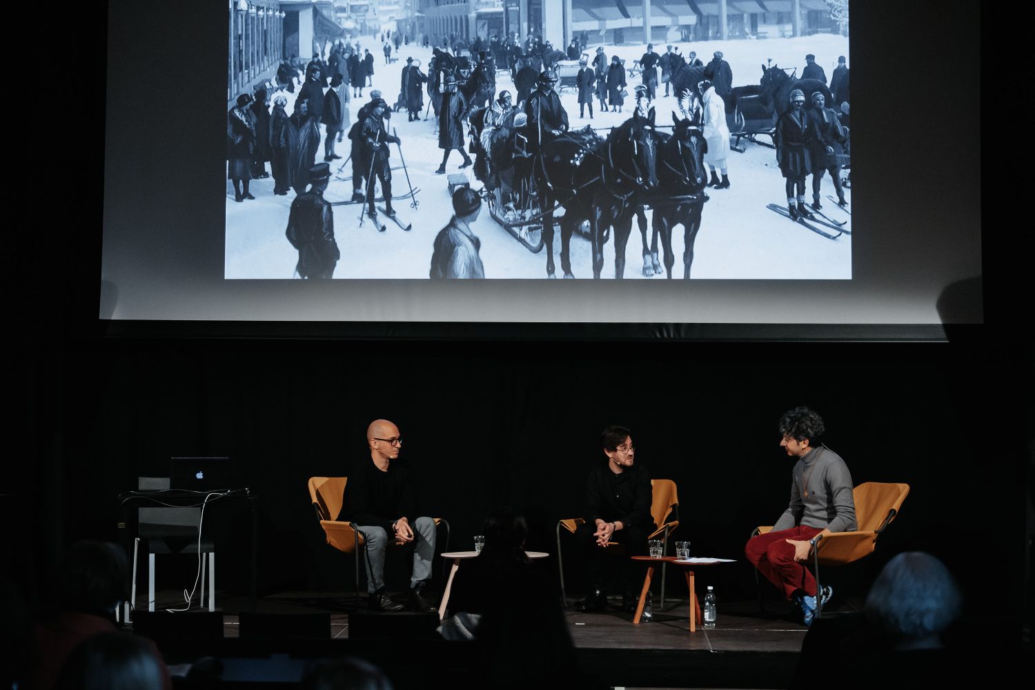 Podiumsdiskusion «Bauen für ein Publikum» an den 57. SFT (© module+ / Solothurner Filmtage)